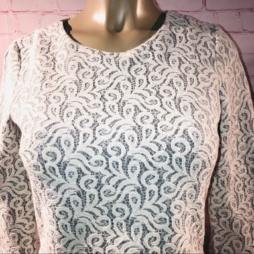 J.Crew lace peplum top